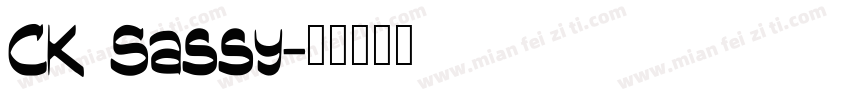 CK Sassy字体转换